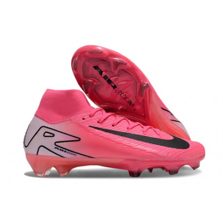Scarpe Nike Mercurial Superfly X Elite FG Rosa Nero Bianco