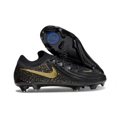 Nike Phantom Luna II Elite L FG Nero Oro Metallizzato