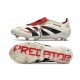 Adidas Predator Elite Foldover Tongue FG Bianco Off Nero Core Rubino Puro