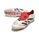 Adidas Predator Elite Foldover Tongue FG Bianco Off Nero Core Rubino Puro