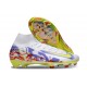 Scarpe Nike Mercurial Superfly X Elite FG Bianco Giallo Viola Rosso
