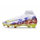 Scarpe Nike Mercurial Superfly X Elite FG Bianco Giallo Viola Rosso