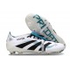 Adidas Predator Elite Foldover Tongue FG Bianco Nero Ciano 