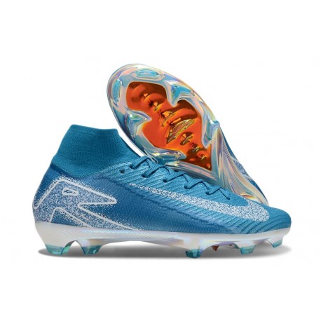 Scarpe Nike Mercurial Superfly X Elite FG Blu Bianco