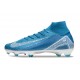 Scarpe Nike Mercurial Superfly X Elite FG Blu Bianco