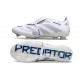 Adidas Predator Elite Foldover Tongue FG Bianco Argento Metallico Royal Acceso