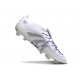 Adidas Predator Elite Foldover Tongue FG Bianco Argento Metallico Royal Acceso