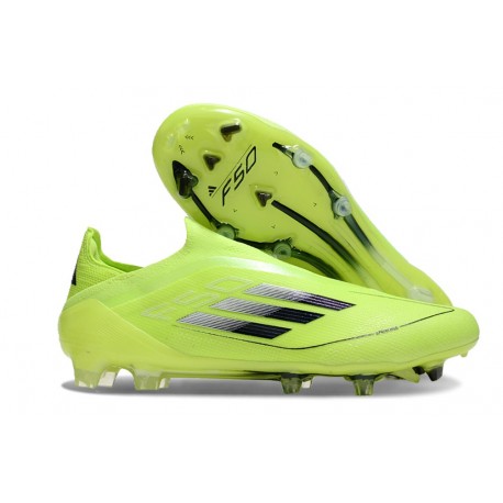 Adidas F50 Ellite Senza Lacci FG Volt Nero