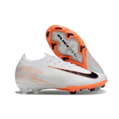 Scarpe da Calcio Nike Mercurial Vapor 16 Elite FG Bianco Nero Arancio