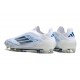 Adidas F50 Ellite Senza Lacci FG Bianco Blu