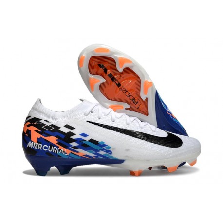Scarpe da Calcio Nike Mercurial Vapor 16 Elite FG Bianco Blu Nero