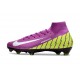 Scarpe Nike Mercurial Superfly X Elite FG Viola Giallo Bianco
