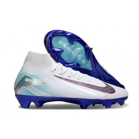 Scarpe Nike Mercurial Superfly X Elite FG Bianco Nero Blu