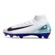 Scarpe Nike Mercurial Superfly X Elite FG Bianco Nero Blu