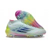 Adidas F50 Ellite Mid FG Almost Blu Semi Blu Lucido Semi Giallo Solare