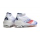 Scarpe Adidas F50 Ellite Mid FG Ftwr Bianco Rosso Solare Blu Lucido