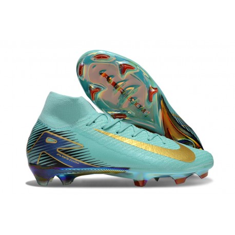 Nike Zoom Mercurial Superfly 10 Elite FG Ocean Cube Oro