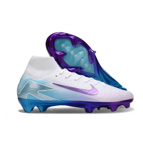 Nike Zoom Mercurial Superfly 10 Elite FG Bianco Violeta Blu