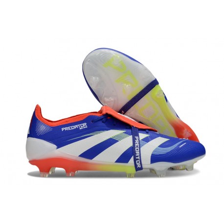 Adidas Predator Elite Foldover Tongue FG Blu Rosso Bianco