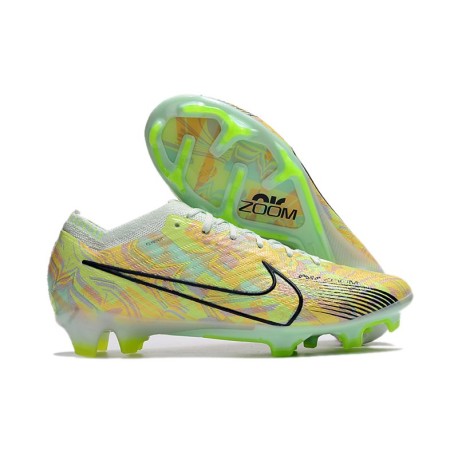 Nike Zoom Mercurial Vapor 15 Elite FG Verde Orzo Blu Nerastro Arancione Total