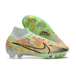 Nike Air Zoom Mercurial Superfly 9 Elite FG Verde Orzo Blu Nerastro Arancione Total